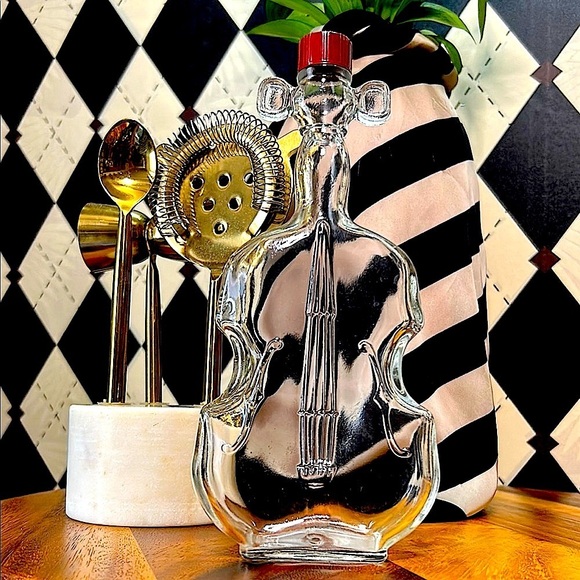 Other - Vintage Violin/Cello Glass Bottle - Musical Instrument Shaped Collectible